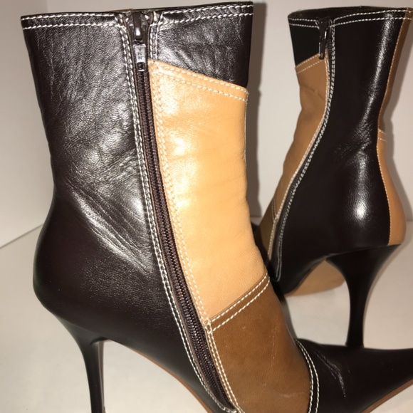 N.Y.L.A Element color block retro heeled bootie - Picture 4 of 8